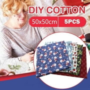 Momihoom Christmas Cotton Fabric Bundles Xmas Tree flake Dot Stripe Printed Fat Quarters Holiday Sewing Fabrics for DIY Handmade Crafting